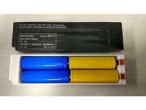 sony bp-3 Batterie-adapter audio - adapter Batterie discman 3d print model - Mito3D