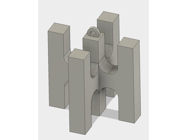 3d-Buchstaben h ein Schilder & logos 3D print model - Mito3D