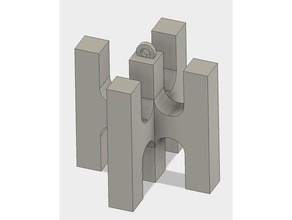 3d letter h signs & logos 3d print model - Mito3D