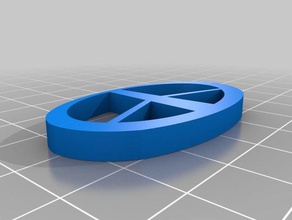 perspective peace signs & logos 3d print model - Mito3D