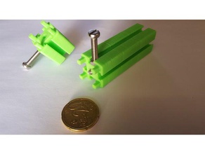 problo L'imprimante 3d de pièces profil en aluminium kossel kossel-mini 2020 mini openbeam openbeam1515 pro t-slot 3d print model - Mito3D