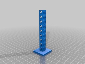 3d850-temp calibration tower 190-230 3d printing tests customized 3d print model - Mito3D
