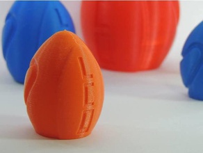 simple fast benchmark egg testing filament examples 3d printing tests color test 3d print model - Mito3D