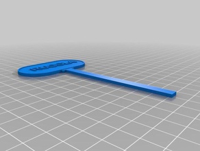 mon personnalisés configurable usine signe ronde extérieur et jardin personnalisé 3d print model - Mito3D