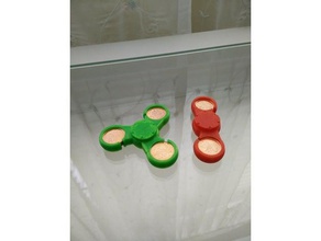006 fidget spinner gadget cuscinetto mano un unico pezzo stampabile stampa luogo giocattolo 3d print model - Mito3D
