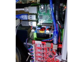anet a6 raspberry pi 3 5v power buck converter holder 3d printer accessories 3d print model - Mito3D