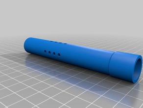nerf estriado de la cicatriz del barril v2 juguetes mecánicos blaster pistola 3d print model - Mito3D