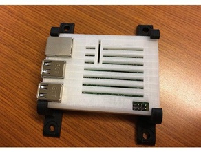 mounting bracket raspberry pi sleeve case electronics 3d print model - Mito3D