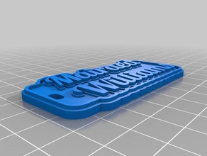 my customized multiline tag keychain keychains 3d print model - Mito3D