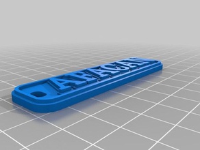 afacan keychains customized 3d print model - Mito3D