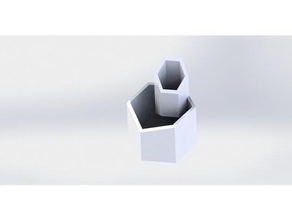 Wabe Veranstalter - Organisation honeycomb Büro-Organisation 3d print model - Mito3D