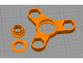 fidget de girador rolamento esferas brinquedos & games mão giratório brinquedo engraçado gadget 3d print model - Mito3D