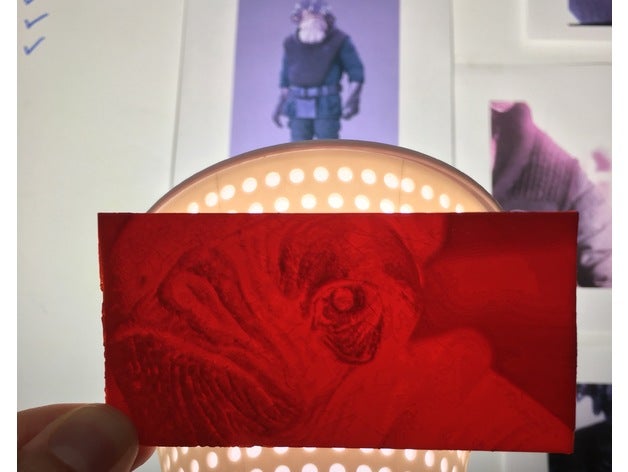 el almirante raddus cara litografía art ackbar litho la lithophane mon calamari rogue uno star wars de 3D print model - Mito3D