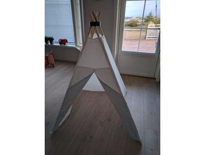 tipi telt holder kid 4 pole household 3d print model - Mito3D