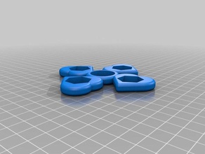 meu personalizados rodado coração escolher-um-peso fidget giratório mecânico de brinquedos personalizado 3d print model - Mito3D