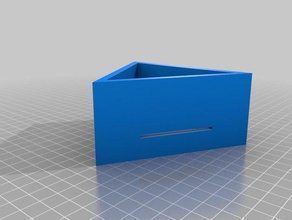 Dreieck Pflanzer Container Schmutz ökosystems lebendes Ding Pflanzen 3d print model - Mito3D