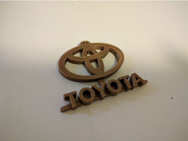 toyota logo accessoires voiture genius un trousseau de clés 3D print model - Mito3D