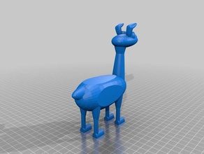 llama evcil hayvan 3d print model - Mito3D