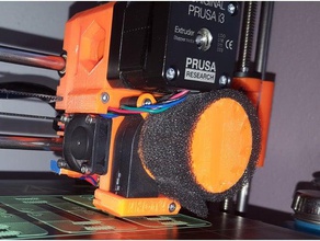 prusa i3 mkii extruder fan filter cage 3d printer parts 3d print model - Mito3D