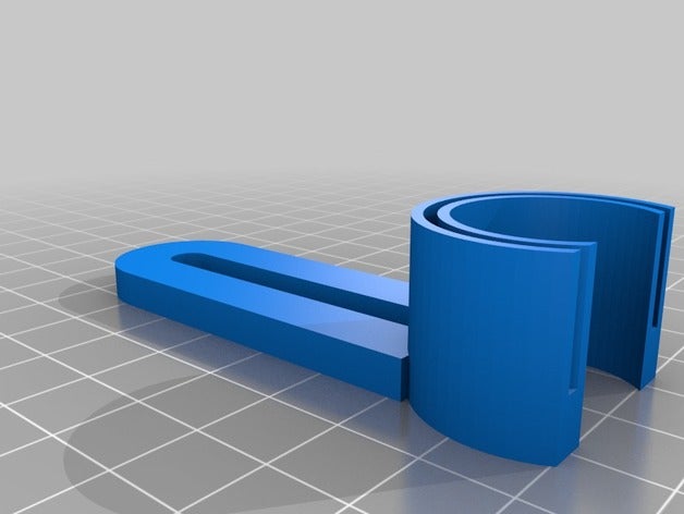 20mm de pvc support tuyau ménage personnalisé 3D print model - Mito3D