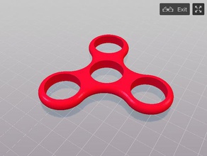 spinner arco-íris de coleta vermelho brinquedos & games 3d print model - Mito3D