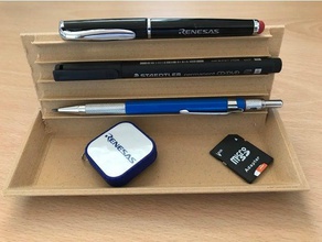 woodfill desk organiser office 3d print model - Mito3D