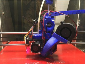 prusa i3 dual extruder bltouch fang fan duct 3d-Drucker-Extrudern 3d print model - Mito3D
