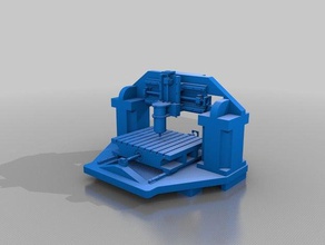 mittlere Fräsen cnc Maschine Werkzeugmaschinen 3d print model - Mito3D