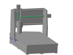 simple de fraisage cnc machine champ 600x400x140 mm les machines-outils 3d print model - Mito3D