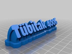 t bitak 4006 isimlik de la oficina personalizado 3d print model - Mito3D