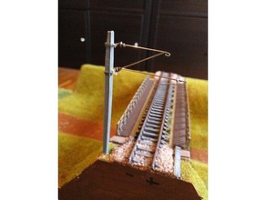 bb oberleitungsmast models 1 87 h0 scale mast oberlung 3d print model - Mito3D