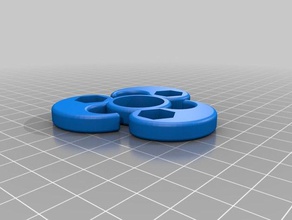 m8 yin-yang fidget spinner jouets mécaniques personnalisé 3d print model - Mito3D