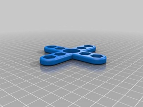 4 ray m8 tuerca hexagonal spinner juguetes mecánicos personalizado 3d print model - Mito3D
