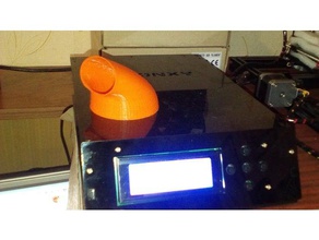 de aire rotativo embudo tronxy x3 Impresora 3d accesorios 3d print model - Mito3D