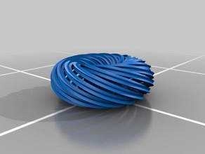 torus knot Mathe-Kunst kundengebundene 3d print model - Mito3D