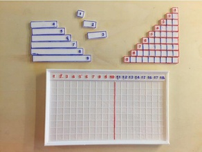montessori tahtası ayrıca matematik 3d print model - Mito3D