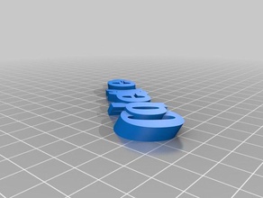 özelleştirilmiş iamburny benim metin - isim Anahtarlık keyfob organizasyon 3d print model - Mito3D