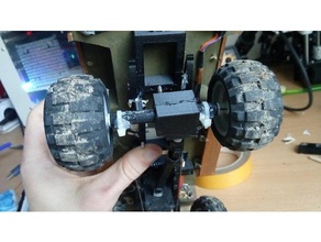 simple essieu arrière bricolage robots rc camion r c véhicules 3d print model - Mito3D