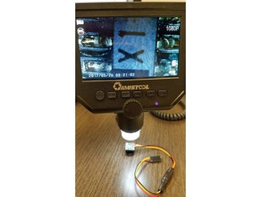 mikroskop uzatma kolu hobi adaptörü bağlama 3d print model - Mito3D