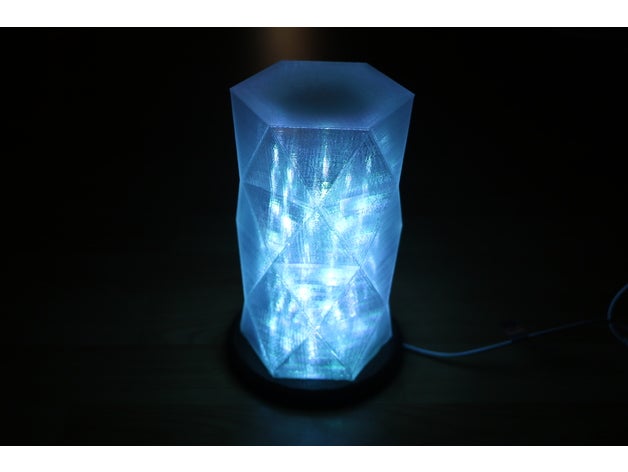 cristallo lampada da tavolo arredamento 3D print model - Mito3D