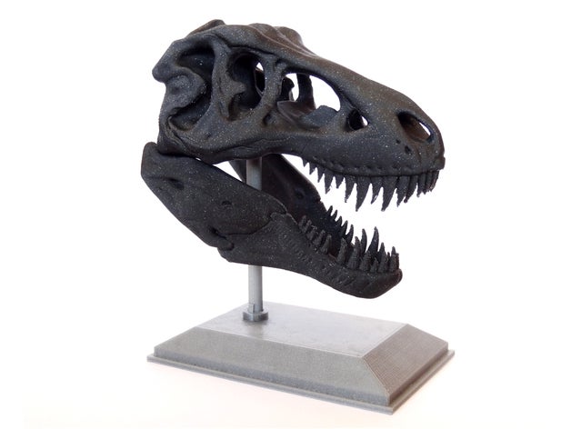 t-rex cráneo art animal el t rex 3D print model - Mito3D