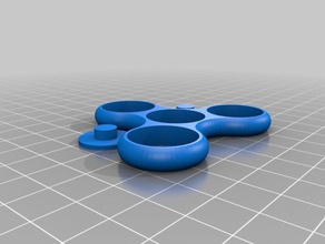 tri fidget giratório mãos pequenas A impressão 3d mão spinners brinquedo pequeno spinner 3d print model - Mito3D
