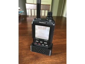 yaesu ft2d sağlam bir beşik elektronik amatör radyo beşiği ft-2b h-t tutucu kararlı dur alıcı-verici walkie-talkie 3d print model - Mito3D