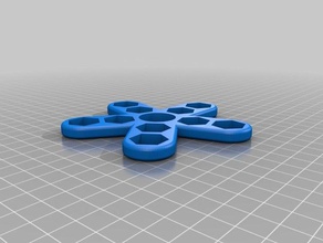 my customized very fidget spinner 5 rayon 2m10 mechanical toys 3d print model - Mito3D