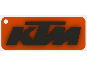 ktm magnetic keychain keyring automotive 3d print model - Mito3D