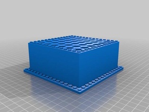 mis personalizado de lego sostenedor la pluma los contenedores 3d print model - Mito3D