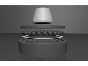 horizontal support de bobine Imprimante 3d accessoires 3d print model - Mito3D