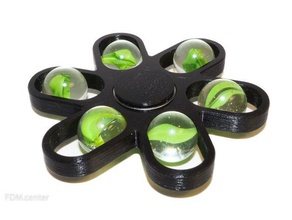 mão giratório bolas em movimento brinquedo & acessórios para jogos bola fdm centro fidget spinner 3d print model - Mito3D