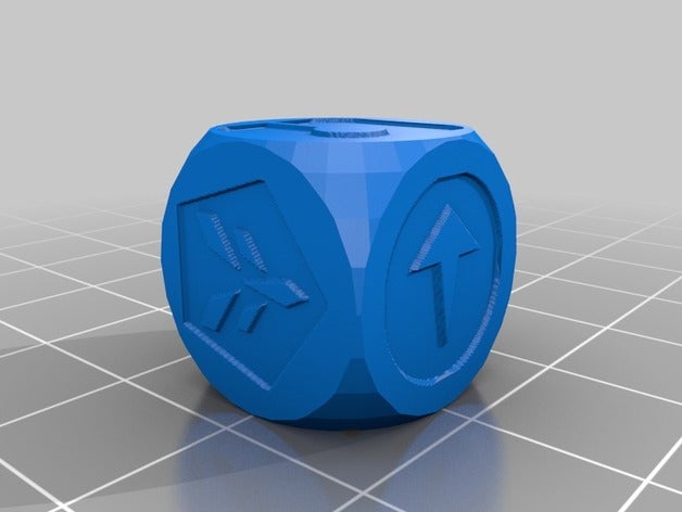 deep space d6 dice customized 3D print model - Mito3D