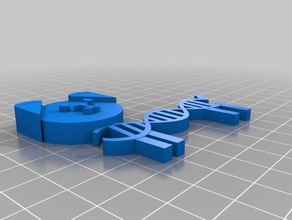 perrito de adn La impresión en 3d 3d print model - Mito3D